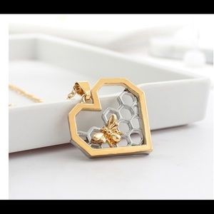 Bee Heart Shaped Necklace